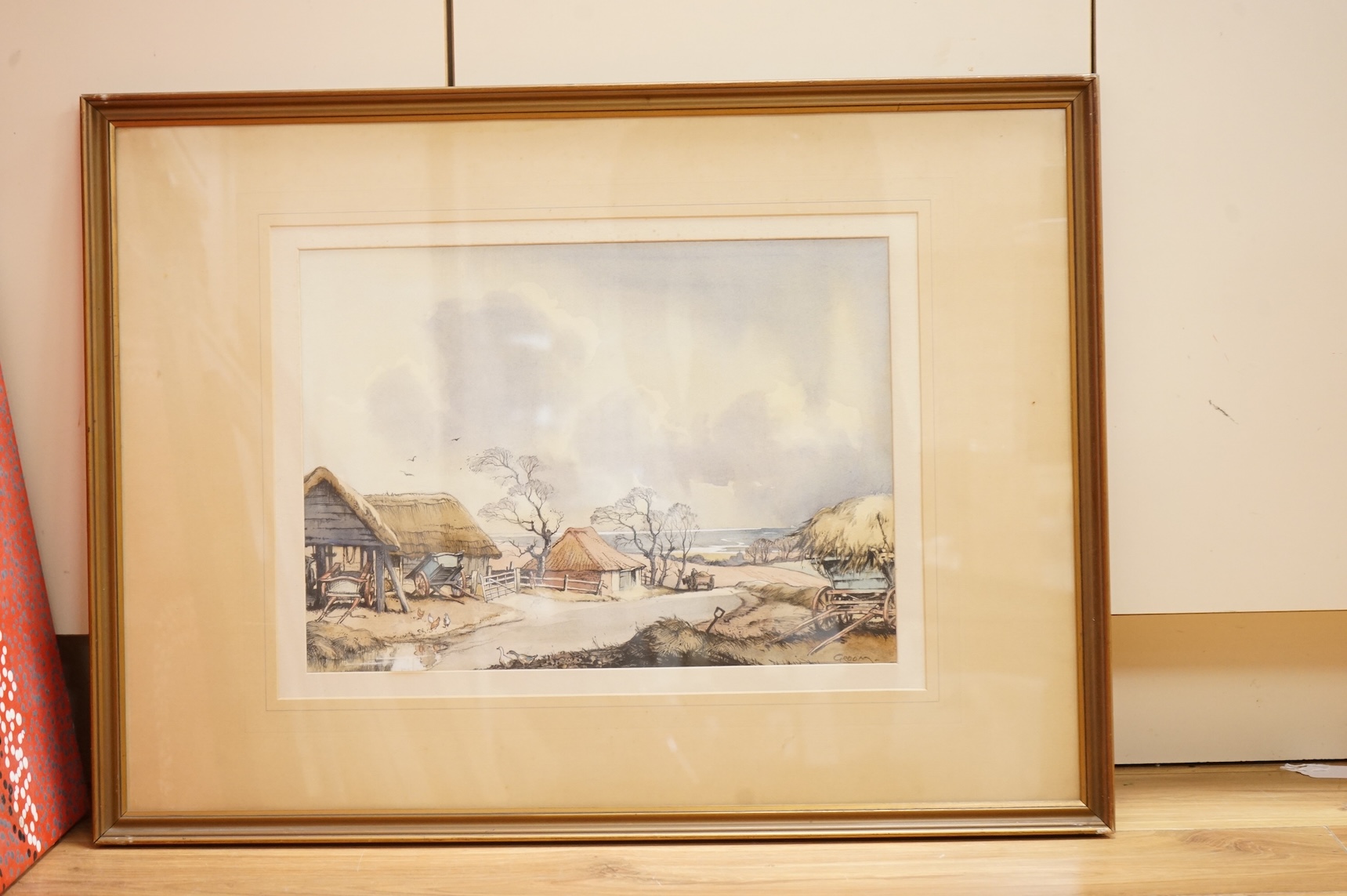 Emerson Harold Groom (1890-1983), Passing Gleams, South Benfleet, Essex, signed, watercolour, 32 x 45cm
